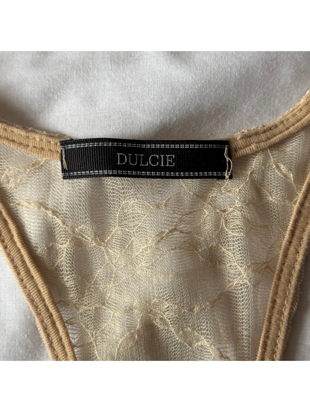 Sheer Lace Racerback Tank Top - Picture 8 of 10